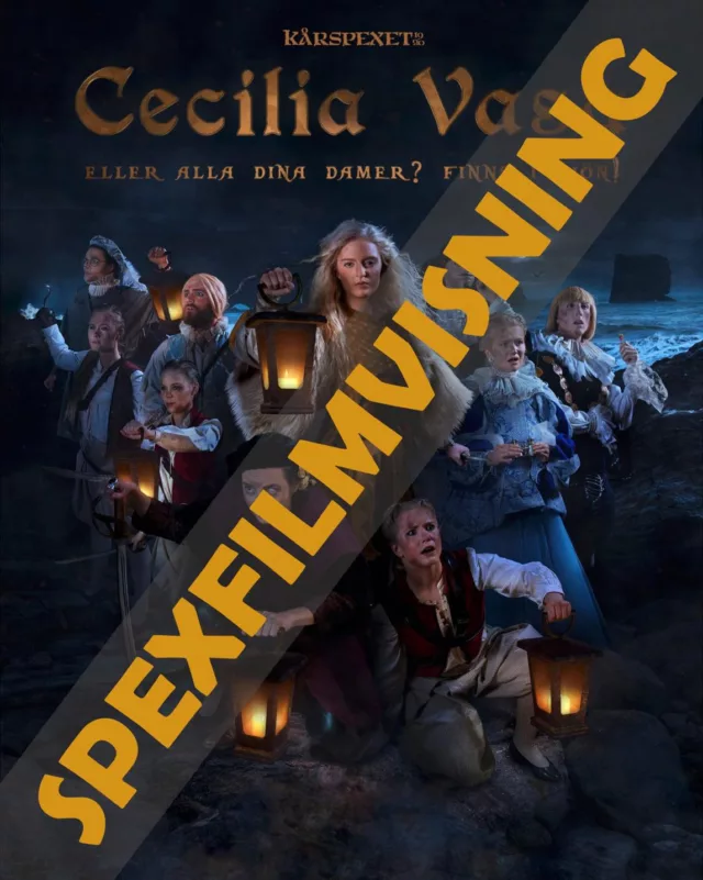 Vi har konspirerat lite med THS nystartade filmklubb och resultatet är detta: vi kommer visa Cecilia Vasa i Nymble (på storbild med riktigt bioljud 😀). Eventet är öppet för alla så ta med er några kompisar och kom och kolla!🌟🎭🌟🎥🌟🎭🌟Film: Cecilia Vasa - bioversion
Filmspråk: Svenska, otextad
Datum: 6 februari
Tid: Filmen börjar 18:00, men vi öppnar dörrarna en timme innan för mingel.
Plats: Nya Matsalen, Nymble, med förmingel i Puben
Pris: Gratis!
Mat: Det kommer finnas mat och snacks tillgängligt för köp.🌟🎭🌟🎥🌟🎭🌟👑🏴‍☠️ Kolla in vårt facebook-event för mer detaljer och en trailer till filmen! 🏴‍☠️👑