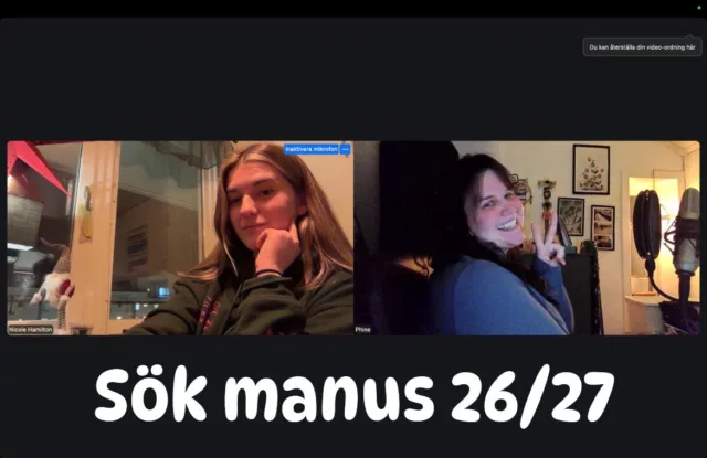 Hallå! Knappt har Kårspexet 25/26 haft premiär, så ska ett nytt spex-år sättas i rullning. Vi heter Nicole Hamilton och Phine Bengtsberg och vi har fått äran att vara manus-chefer för Kårspexet 26/27 och nu är ansökan för att söka manusgruppen öppen!🌟Oavsett om du har noll och ingen erfarenhet, eller har skrivit tusen spexmanus så behöver vi dina flinka fingrar knappandes på tangentbordet under vårterminen 2026💻(Ni ser ju här hur roligt man kan ha det i manusgruppen😉)In på karspexet.se/bli-spexare för att komma till formuläret och bli en spexare tillsammans med oss!🙌🏻